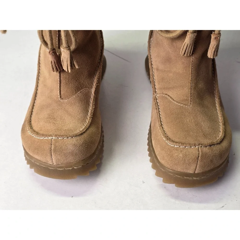 Report Caitlin Women's Boots Size‎ 8.5 Brown Suede Winter Platform Shoes Vintage